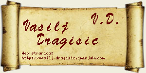 Vasilj Dragišić vizit kartica